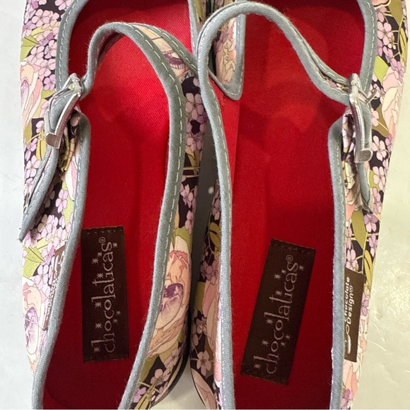 Hot Chocolate Chocolaticas Mary Jane Flor La Muerte Day of Dead Flats US Size 6 - Picture 11 of 13